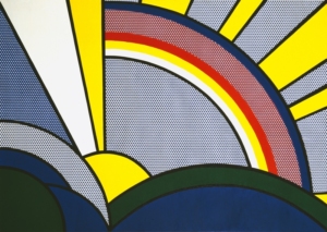 Roy Lichtenstein Rays print of a sun