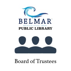 Belmar Library logo with text Board of Trustees