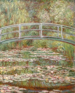 Bridge Over a Pond of Water Lilies Claude Monet 1899.